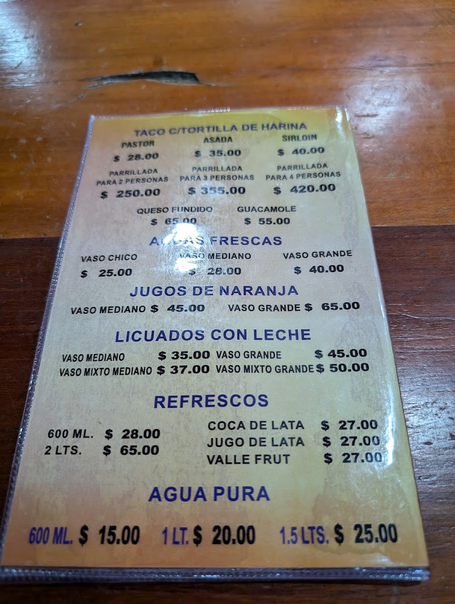 Mr. Taco de palenque Chiapas Menu - Image 1